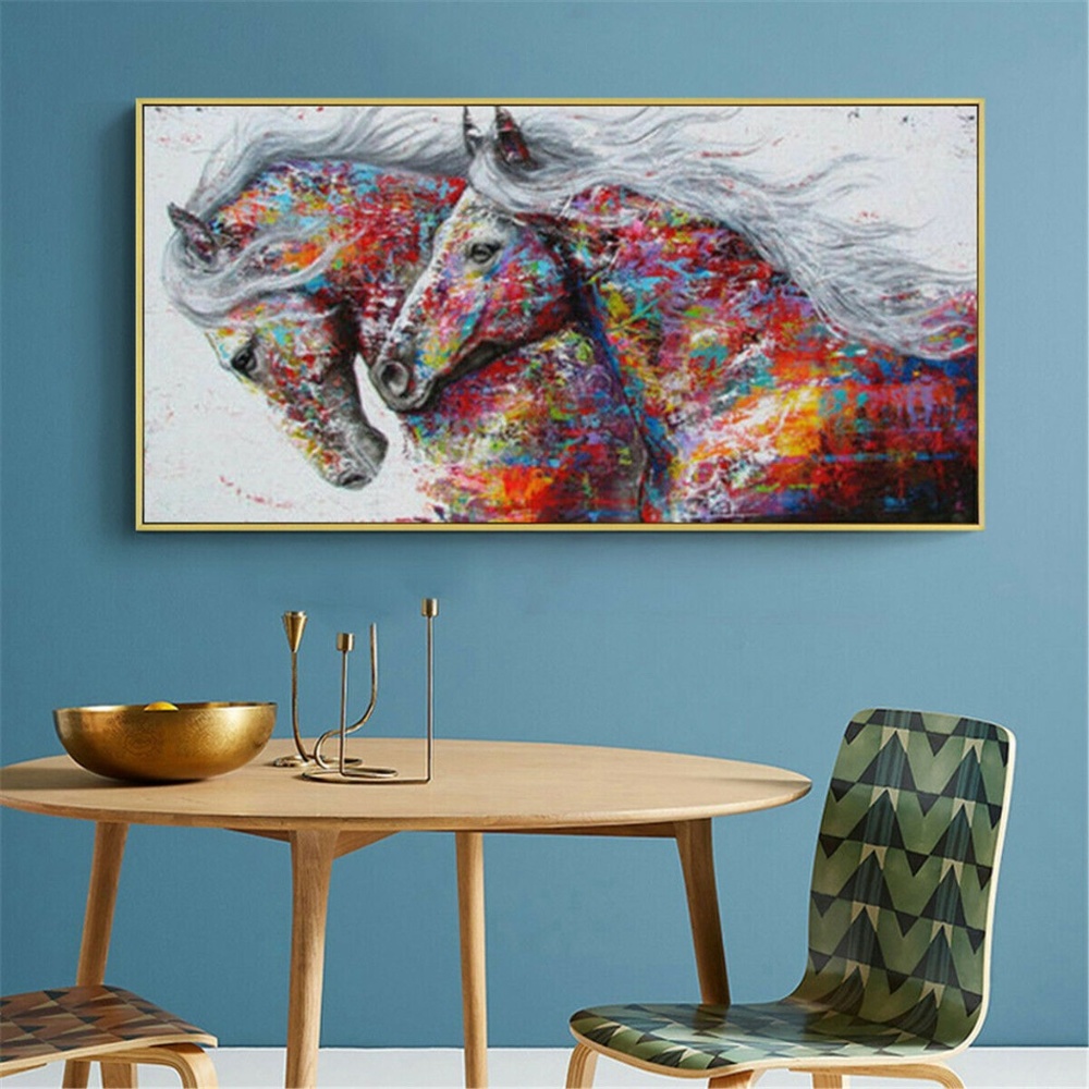 Horses Canvas Unframed Wall Art